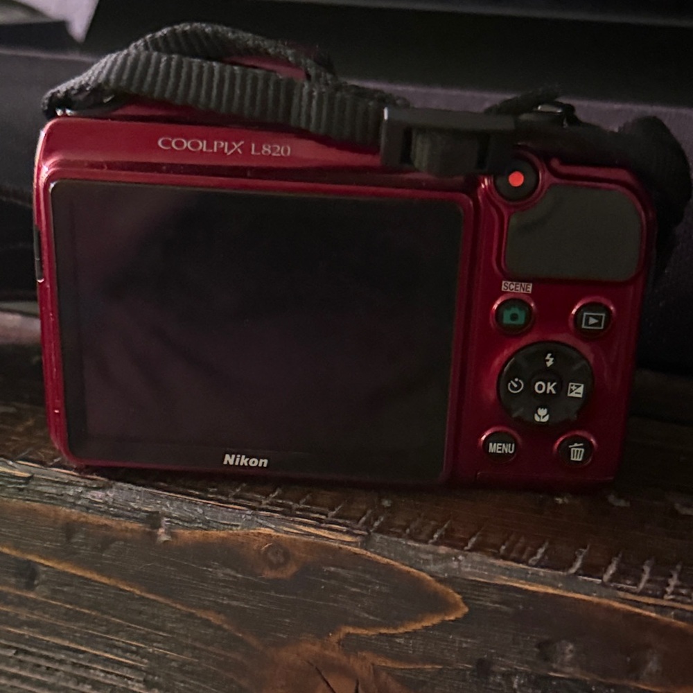 Nikon Burgundy Digital Camera with 30x Zoom - Picture 6 of 7
